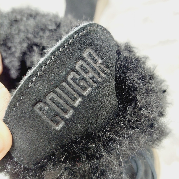 New Cougar Shoes Devon Waterproof Slip-On Teddy Fur ankle Boots T69 - Picture 9 of 11